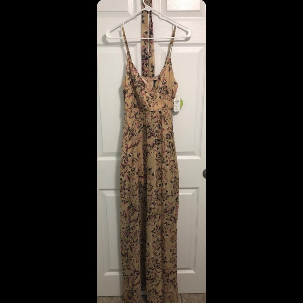 Windsor floral tan dress